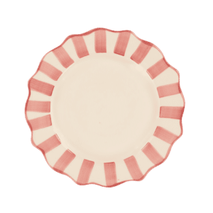 Pink Scalloped Plate