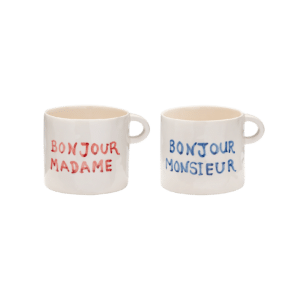 Bonjour mug set
